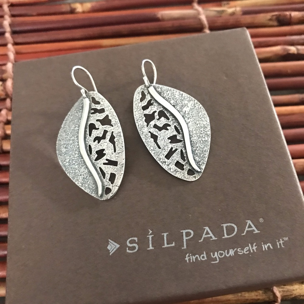 Silpada Sterling Silver Hammered Leaf